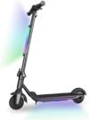 Electric Scooter Children from 6-12 Years, Max Range 5-8 km – Max. 12 km/h, Foldable Electric Scooter for Children with Colourful Rainbow Lights and LED Display, Electric Scooter for Children and