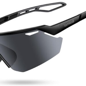 Lamicall Fast Glasses Men Cycling Glasses Women – [24g TR-90 Super Light] Polarised Sports Glasses Running Glasses with Adjustable Nose Pad and Temple, UV400 Sunglasses Sport for Cycling/Ebike/Running