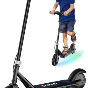 iScooter Elektroroller für Kinder von 6-14 Jahre, Mehrere Fahrmodi (5-19 km/h), Kinder E Scooter mit (6/6,5Zoll) Räder und Mehrere Lichtmodi, Kinder E-Roller bis (12-15 km) Reichweite & 70-75 kg
