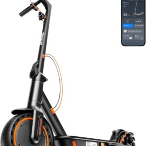 TODIMART E-scooter with road legal T series, range of 30-35 km, a brushless motor with 350-500 W power, electric scooter with double brakes and 8.5 inch runflat tyres.