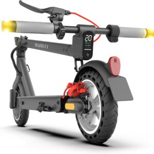 E Scooter with Road Legal, INVANTI E30 Electric Scooter 32 km Range, E Scooter for Adults with Rear Shock Absorbers, E Scooter 120 kg Load Capacity, Foldable Electric Scooter with App and Indicator