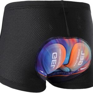 Cycling Shorts Men’s Cycling Underwear 5D Padded Cycling Shorts Breathable Quick-Drying Shockproof Bicycle Underwear