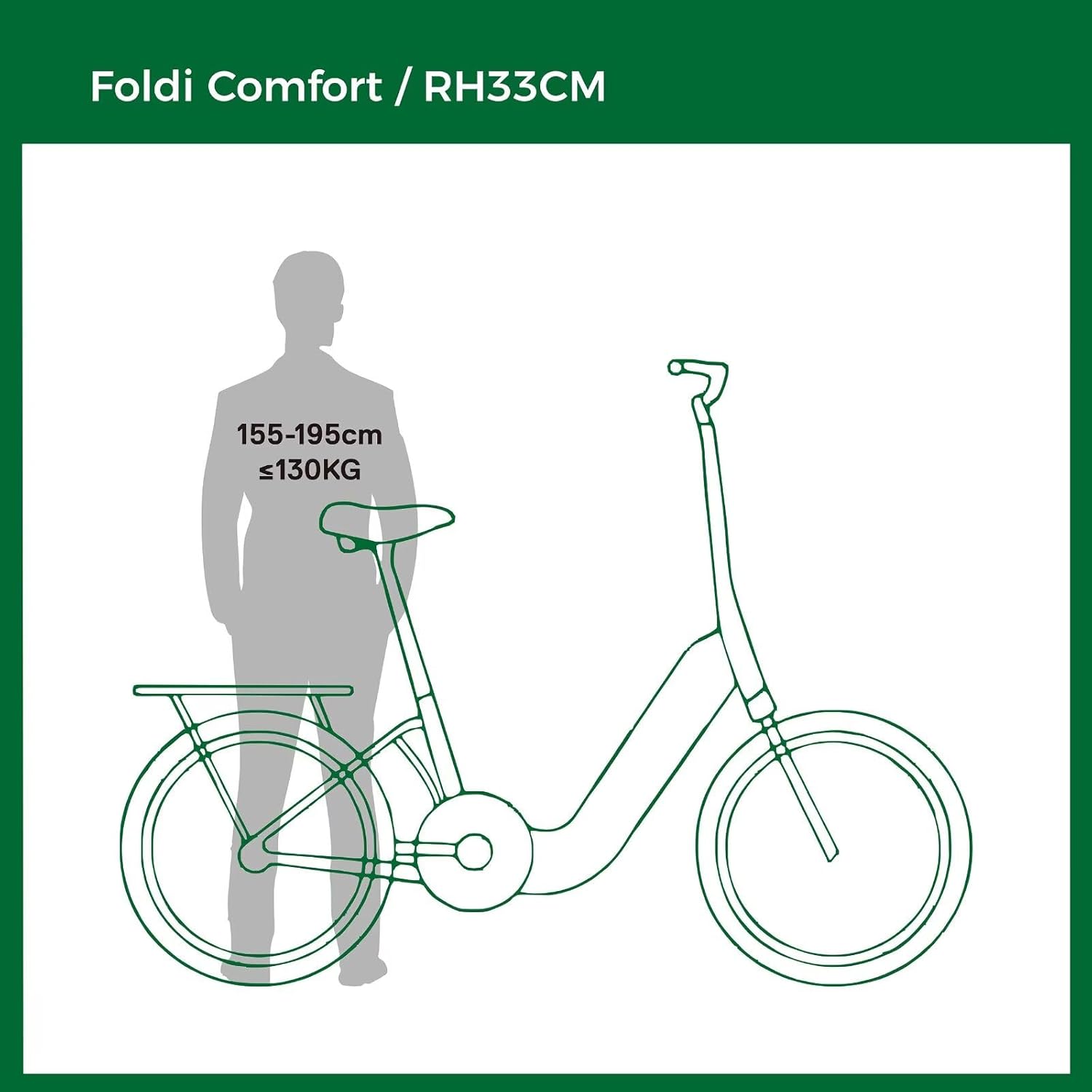 SAXXX Folding E-Bike, E-Bike, 20 Inch with 7 Speed Derailleur Gears, Electric Bicycle Adult with 36 V 11.4 Ah Battery, Disc Brakes, 90 km Long Range, Electric Bicycle 25 km/h for Men and Women – Bild 5