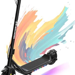 EVERCROSS E6 Elektroroller für Kinder, 7″ Leichter E-Scooter für 6-12 Jahre, Elektroscooter mit Einer Reichweite von bis zu 20 km und 7-farbigen Lichtern, 3 Geschwindigkeitsmodi (8, 12, 16 km/h)
