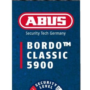 ABUS Bordo Classic 5900/90 ST Folding Lock with Lock Bag – Hardened Steel Bicycle Lock – ABUS Security Level 8