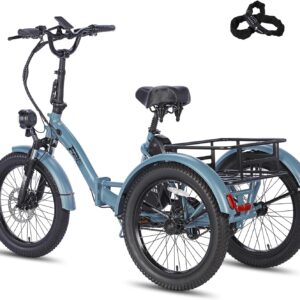 Fafrees F20 Mate E-Bike Tricycle Road Legal [Official] Women’s Ebike Men 180 kg, Fat Electric Bicycle 48 V, Electric Bicycle 3 Wheels for Adults