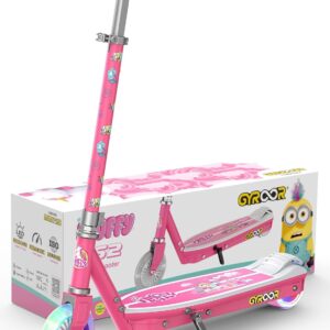 Gyroor Electric Scooter for 6-10 Years: 8 km/h for Safety, 110 kg Load Capacity, Adjustable Handlebar, LED Lights & Gravity Controlled Drive for Maximum Fun