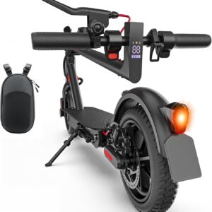 E Scooter with Road Approval Max 30 km Range, 8.5 Inch Electric Scooter with Honeycomb Tyres, Dual Brake System 20 km/h, Electric Scooter up to 120 kg for Men and Women