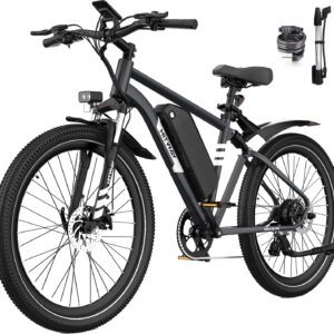 HITWAY E Bike 29 Inch Electric Mountain Bike with 48V 15.6Ah Battery up to 80-150 km, Max. 25 km/h, with Double Shock Absorption, 7 Speed Gears, App, NFC Function
