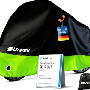 ZUAPEV Bicycle Cover Waterproof Bicycle Garage Weatherproof Tarpaulin for Outdoor Use Bicycle Tarpaulin 210D Bicycle Tarpaulin Rain Cover Bicycle Garage Outdoor Cover Protective Cover 195 x 110 x 70 Test Very Good