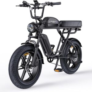 ENGWE E Bike Herren Elektrofahrräder-Ebike mit einem Akku/ 2 Akkus, E-Bike 20 * 4.0 Zoll Fette Reifen, Ebike Herren bis zu 90km/170km, Elektrofahrrad 7-Gang, M1