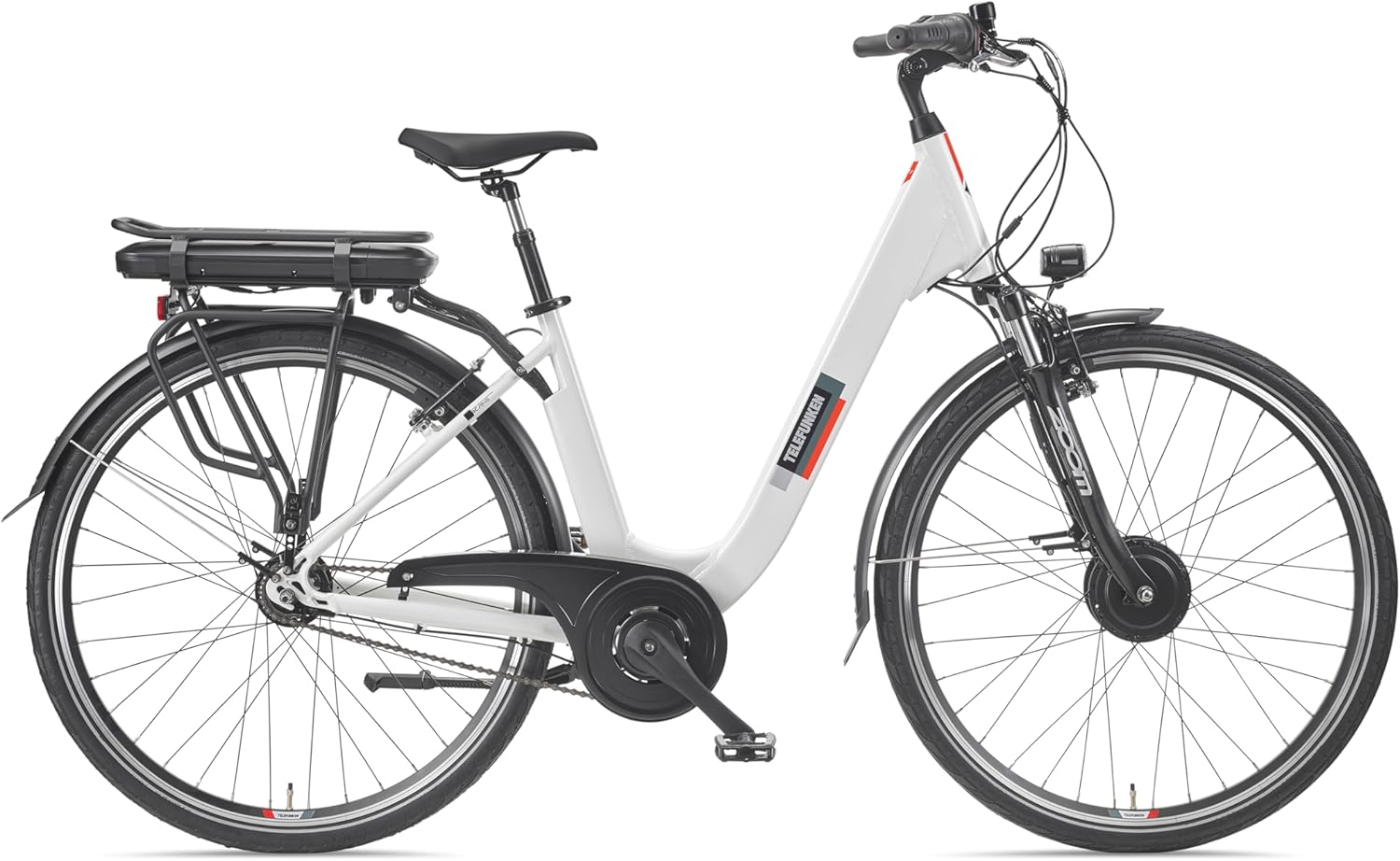 TELEFUNKEN E-Bike 28 Zoll Fahrrad für Damen & Herren | Pedelec Citybike mit 7-Gang Nabenschaltung | Elektrofahrrad 250 W Frontmotor | 468 Wh Li-Ion Akku | EBike Multitalent RC845 – Bild 2