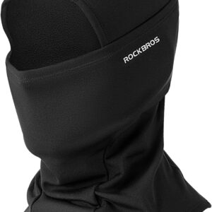 ROCKBROS Balaclava Ski Mask Windproof Warm for Bicycle Ski Motorcycle Winter Unisex One Size