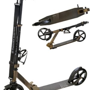 RAVEN Scooter Kick Scooter for Children Adults | Foldable | Height Adjustable | Carry Strap | Bell | Bottle Holder