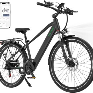 HITWAY BK7S Series E-Bike 27.5/29 Inch Electric Bicycles, Removable 36 V 12.8 Ah Battery, 250 W Motor up to 25 km/h, 50-80 km Range, Pedelec MTB City Electric Bicycle for Adults