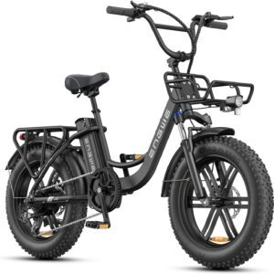 ENGWE E Bike Men’s with 48 V 13 Ah Battery, 20 x 4.0 Inch, 7-Speed Gear with LCD Display, 250 W Motor & 25 km/h, Range up to 120 km L20/L20 Boost