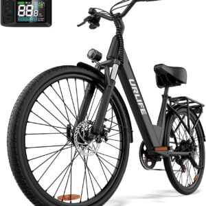 URLIFE E-Bike für Erwachsene 26″, Elektrofahrrad 250W Motor, 7 Gang E-Mountainbike mit LCD Anzeige
