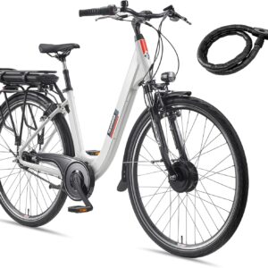 TELEFUNKEN E-Bike 28 Zoll Fahrrad für Damen & Herren | Pedelec Citybike mit 7-Gang Nabenschaltung | Elektrofahrrad 250 W Frontmotor | 468 Wh Li-Ion Akku | EBike Multitalent RC845
