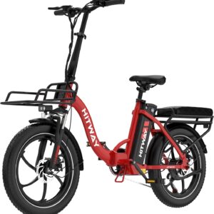 HITWAY E Bike, Ebike mit 250W Motor, Elektrofahrrad 20 Zoll, E-Bike mit 70-150km Reichweite, 7-Gang, APP-Steuerung, faltbar, IP54 wasserdicht, Pedelec