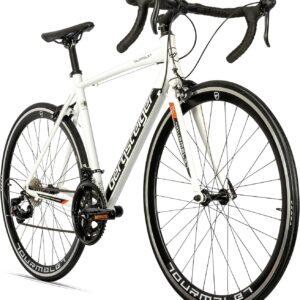 Bergsteiger Tourmalet 28 Inch Road Bike, Aluminium Gravel Bike with Shimano 14 Speed Gears, Weight Only 11 kg, Gravel Bike Suitable for Men and Women from 170 cm