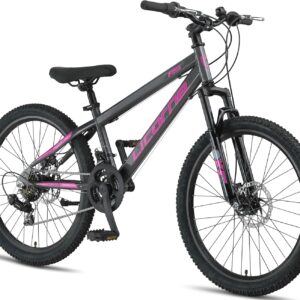 Licorne Bike Thunder Premium Mountain Bike in 20, 24, 26, 27.5 and 29 Inch Bicycle for Girls Boys Men and Women Disc Brake