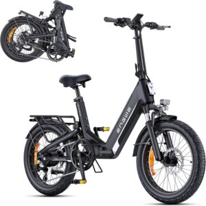 ENGWE E Bike with App, ebike 48 V 13.5 Ah Battery up to 135 km, Torque Sensor & Hydraulic Brakes, 20 x 3.0 Tyres, 2 Hours Charged