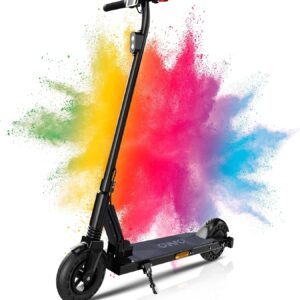 QnQ E Scooter, 2026 8 Inch Foldable Scooter, 500 W/20 km/h Motor, 15 km Range, Puncture-proof Honeycomb Tyres, Children and Teenagers
