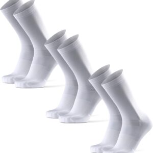 DANISH ENDURANCE Cycling Socks Regular for Men & Women, 3 Pairs, Cycling Socks, MTB, Bike Socks, Cycling Socks, Road Bike, Spinning, Breathable and Padded, Black, Blue, Striped