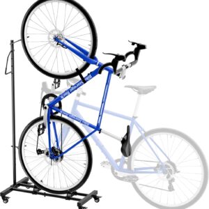 Sttoraboks Bicycle Stand, Vertical and Horizontal Height Adjustable Bicycle Stand for Bicycles, Bicycle Floor Stand for MTB Road Bikes for Storing Bicycles – for Bicycles up to 29 Inches