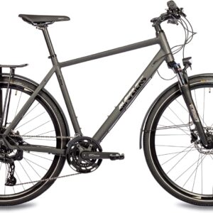 Airtracks Men’s Trekking Bike 28 Inch Trekking Bike TR.2855-C 2×10 Speed Shimano CUES RD-U6020-10 Shadow Black – Frame Heights 52 cm and 56 cm – Model 2026
