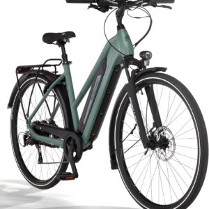 Fischer E-Bike Trekking VIATOR 2.1 Active, Electric Bicycle for Men and Women, RH 45, 459Wh, Rear Motor 50 Nm, 48 V