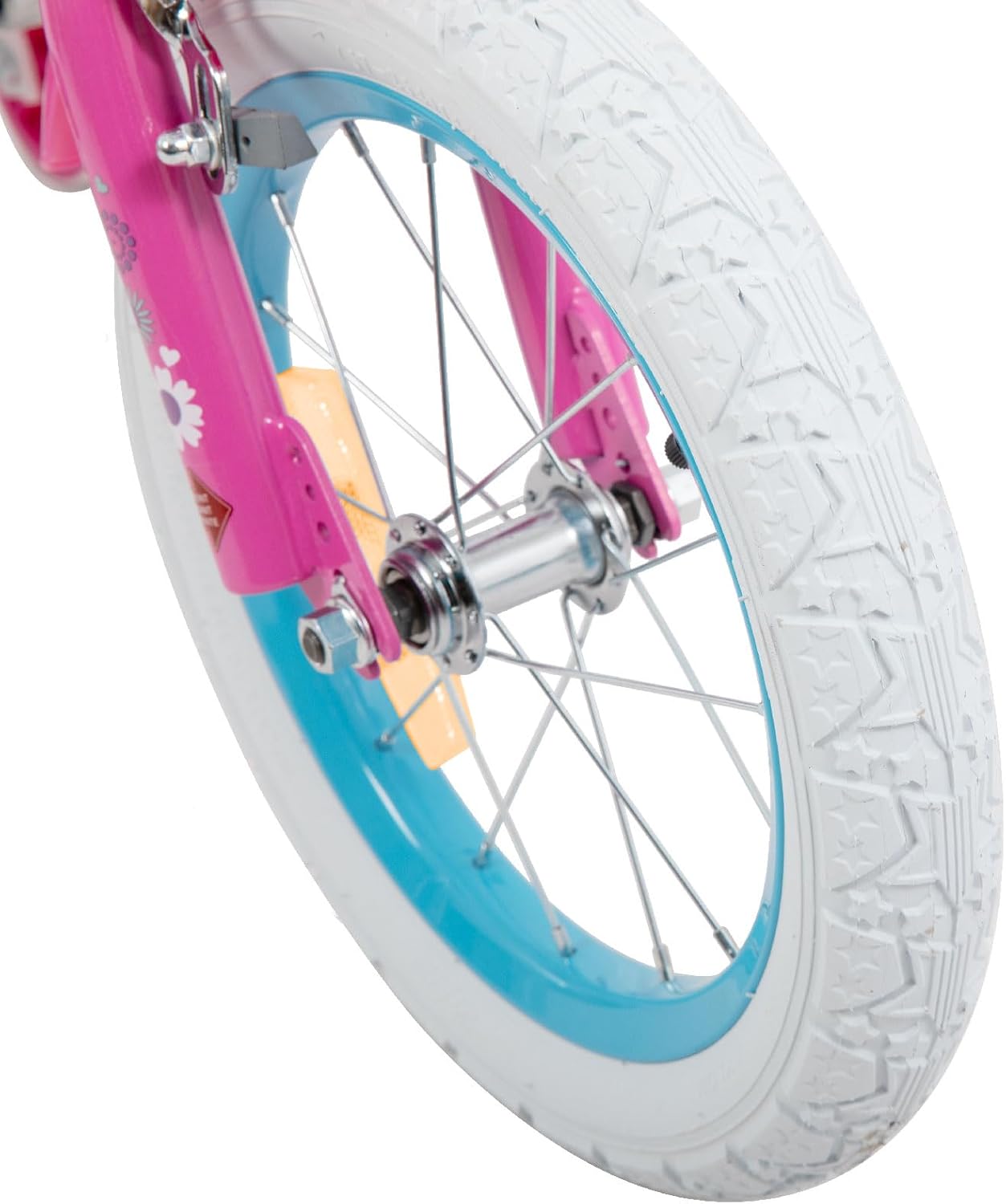 JOYSTAR Little Daisy 12/14/16 Zoll Kinderfahrrad für 2-7 Jahre Mädchen, Kleinkind Fahrrad Mit Stützrädern, Prinzessin-Stil Mit Korb und Luftschlangen – Bild 7
