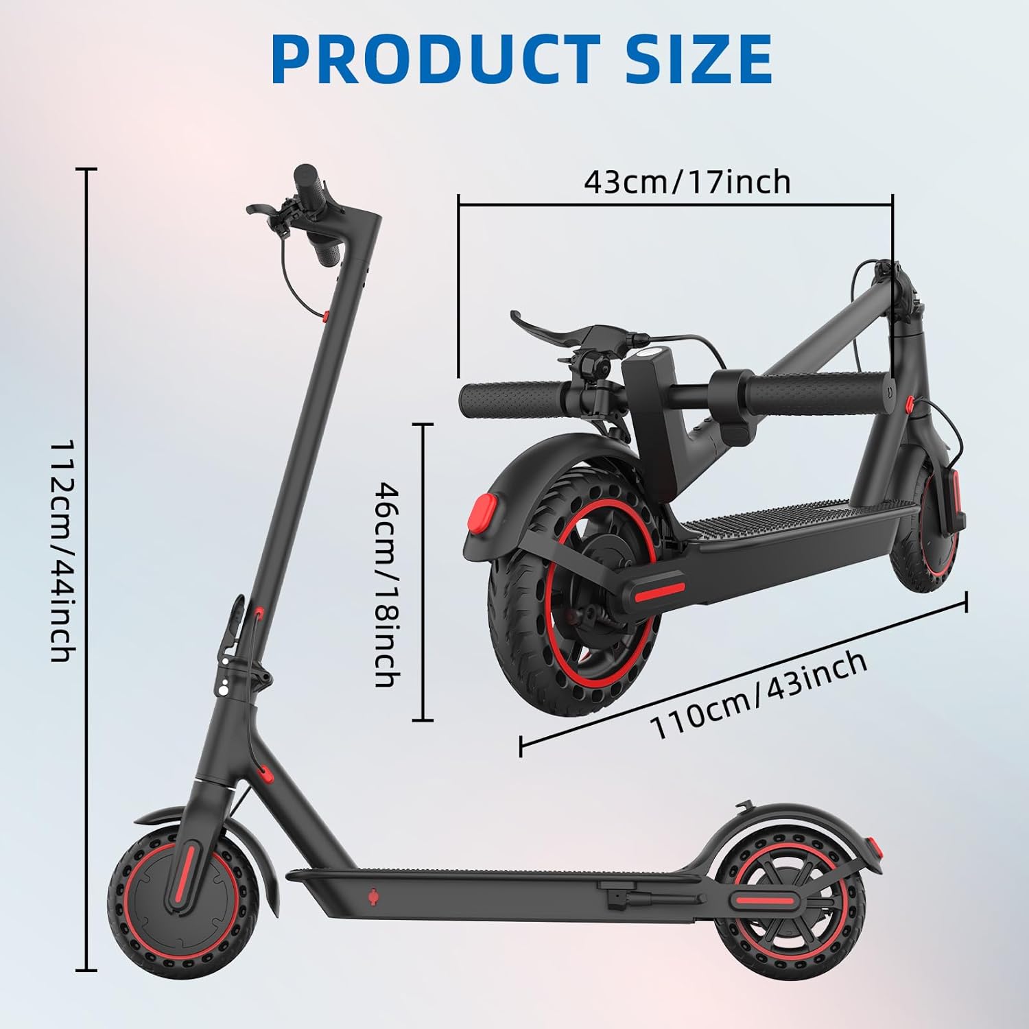 8.5 Inch Electric Scooter, 3 Speed Modes, 10.4 Ah Class A Battery, 35 km Range & 120 kg Load Capacity – Bild 3
