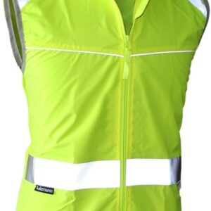 Salzmann 3M Reflective Cycling Vest with Breathable Mesh Inserts and Back Pocket – Made with 3M Scotchlite