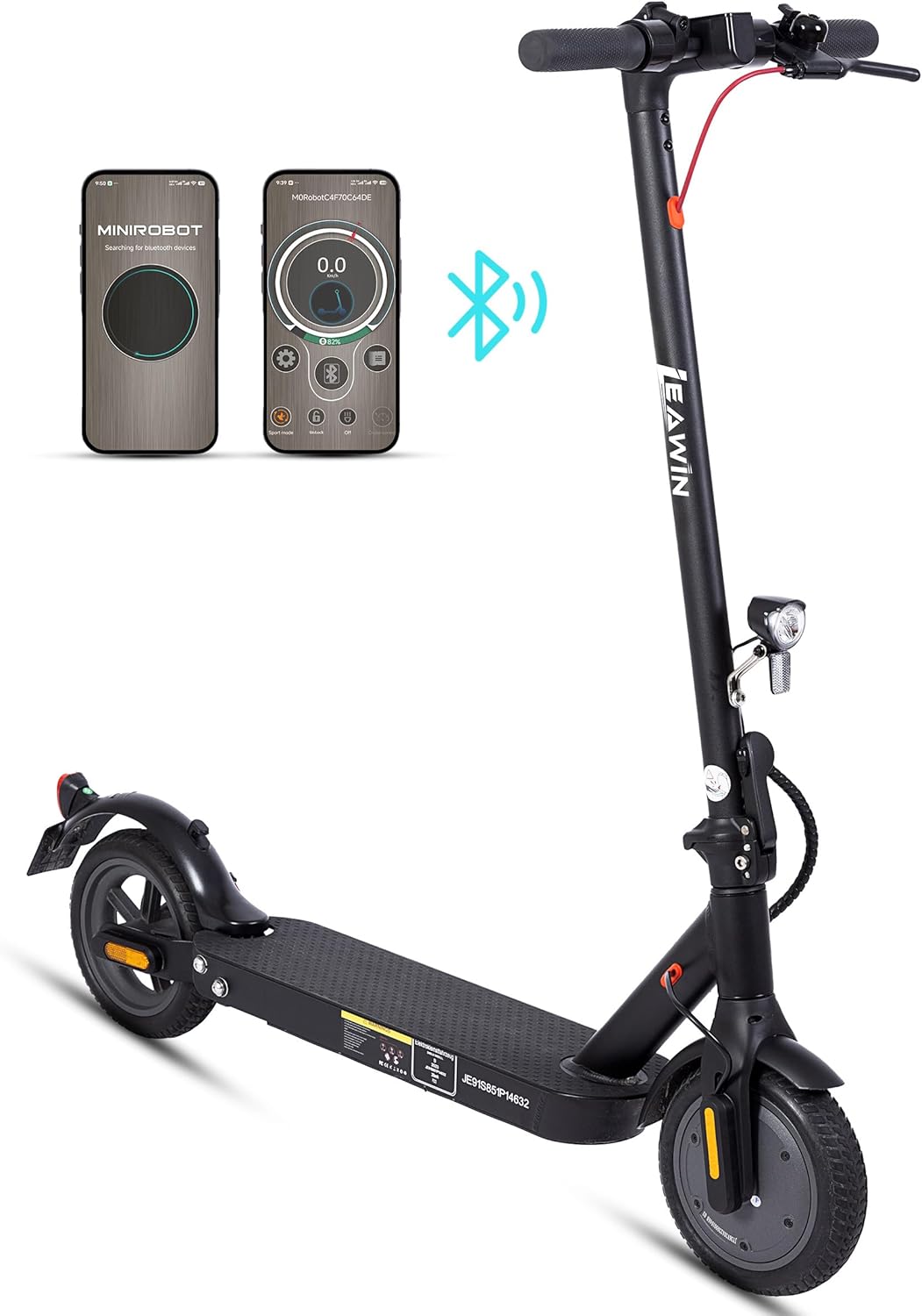 E-Scooter with Road Approval (ABE) 350W Motor 20km/h Range 25-40km E-ABS Disc Brake Folding Dual Brake System IP54 LED Display for Commute Short Distance – Bild 2