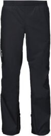 VAUDE Drop lI Rain Trousers, Men’s, Waterproof Outdoor Trousers for Biking, Lightweight Overtrousers, Breathable Cycling Trousers, Black, Quick Pull On