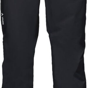 VAUDE Drop lI Rain Trousers, Men’s, Waterproof Outdoor Trousers for Biking, Lightweight Overtrousers, Breathable Cycling Trousers, Black, Quick Pull On