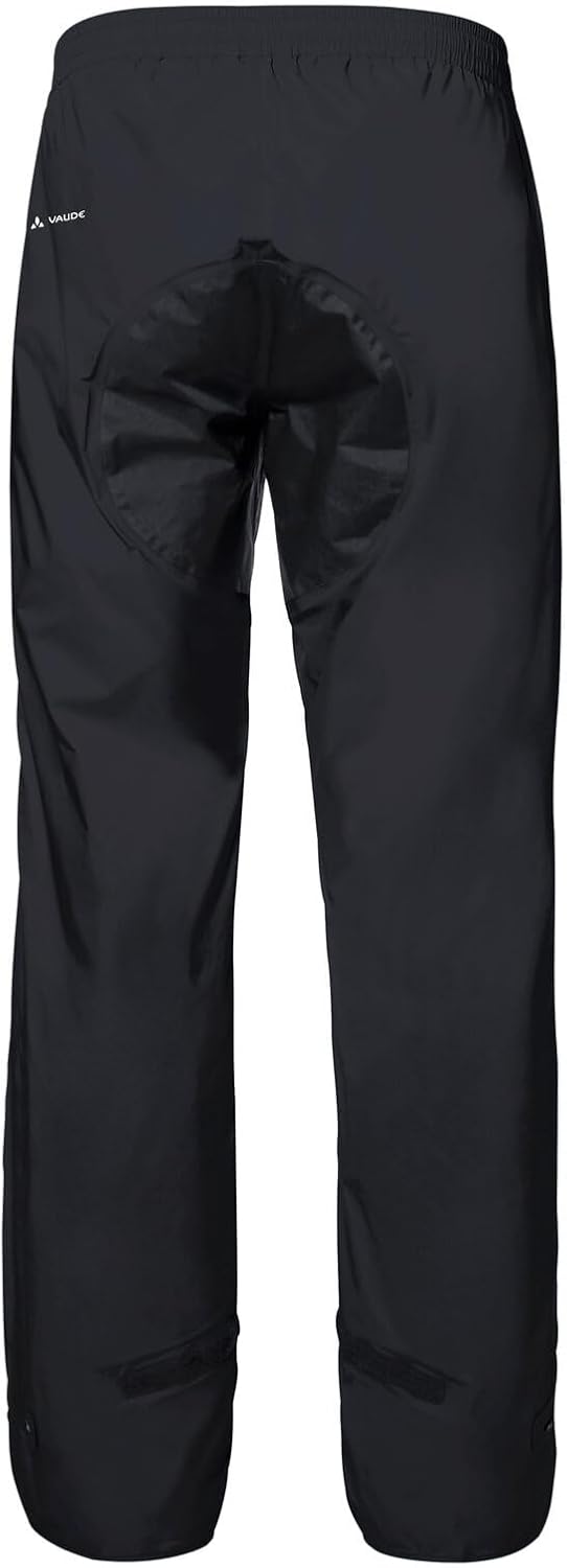 VAUDE Drop lI Rain Trousers, Men's, Waterproof Outdoor Trousers for Biking, Lightweight Overtrousers, Breathable Cycling Trousers, Black, Quick Pull On – Bild 2