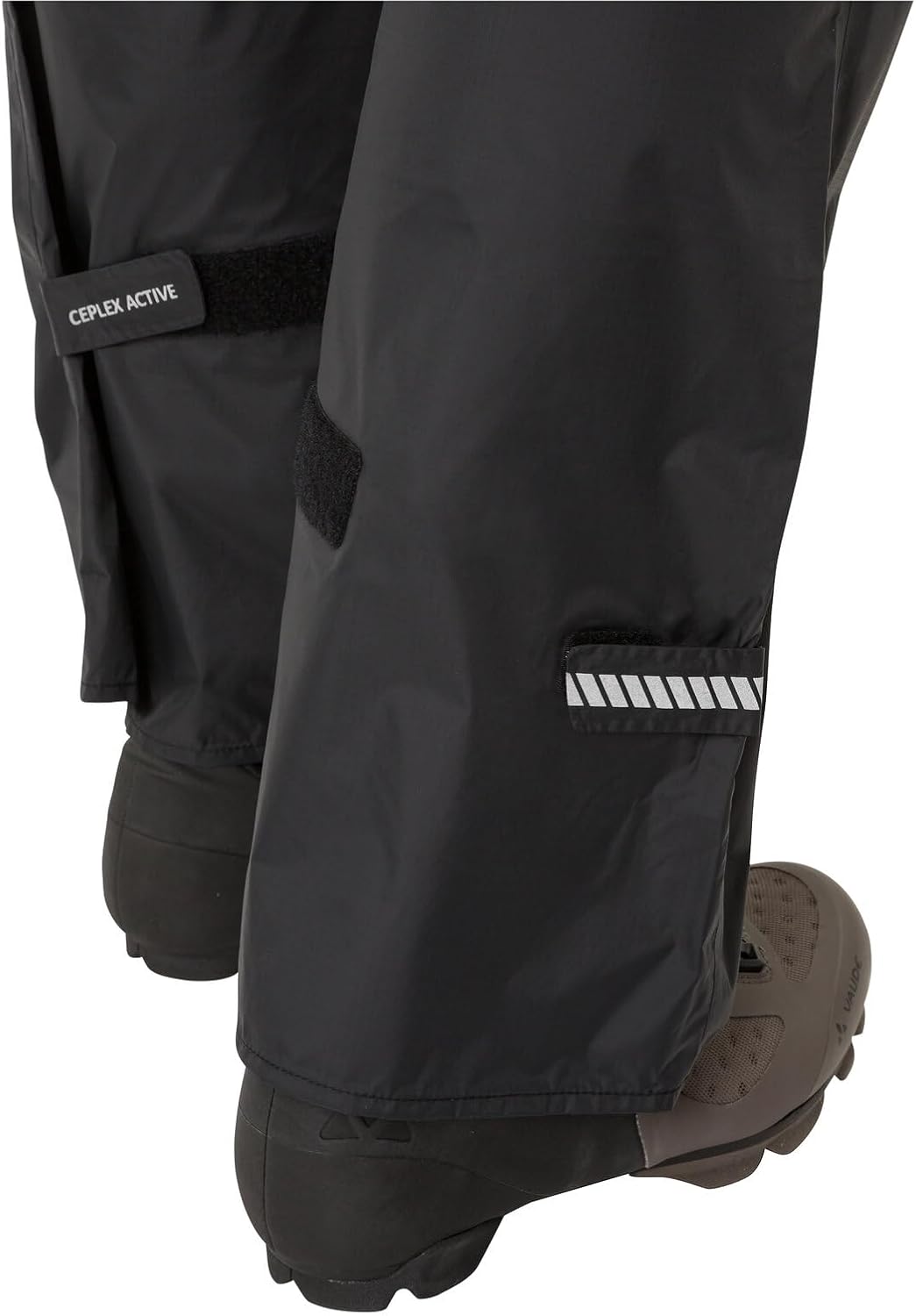 VAUDE Drop lI Rain Trousers, Men's, Waterproof Outdoor Trousers for Biking, Lightweight Overtrousers, Breathable Cycling Trousers, Black, Quick Pull On – Bild 6