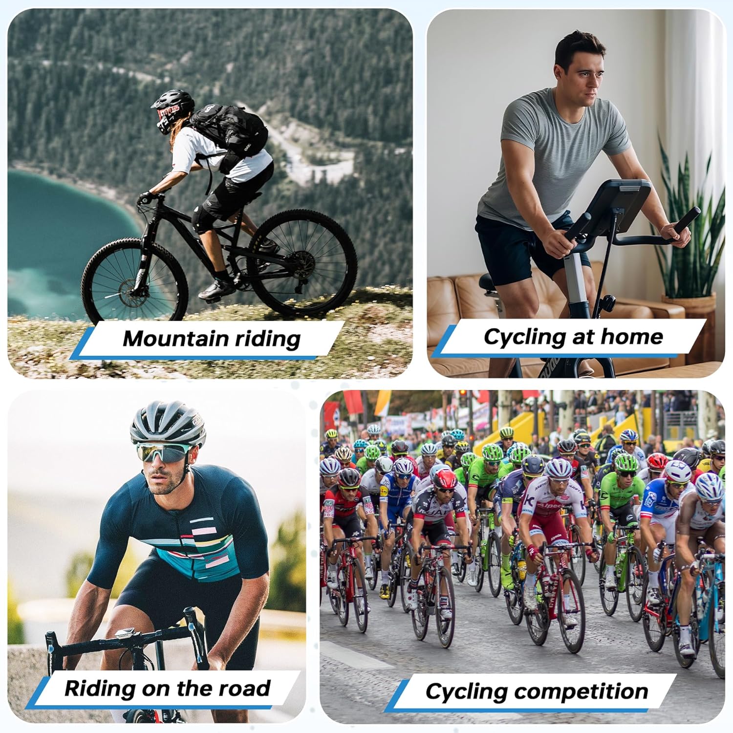 X-TIGER Cycling Jersey Men's Short Sleeve Cycling Jersey Breathable Quick Drying Cycling Clothing with 4 Pockets and Reflective Details Zip – Bild 2