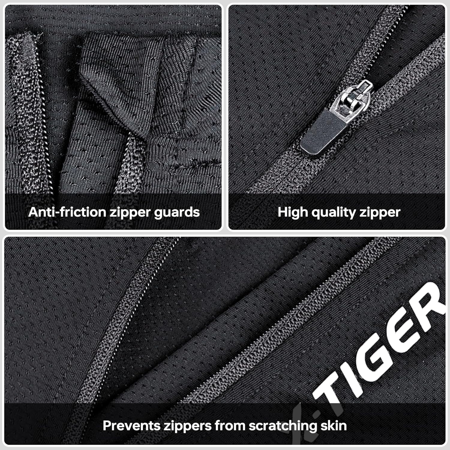 X-TIGER Cycling Jersey Men's Short Sleeve Cycling Jersey Breathable Quick Drying Cycling Clothing with 4 Pockets and Reflective Details Zip – Bild 6