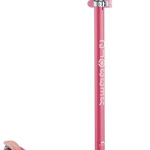Globber Primo Plus Glow Lights – 3 Wheel Scooter – Bright and Fluorescent Scooter from 3 Years – Height Adjustable, Coral Pink