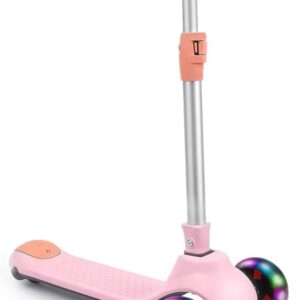 Children’s Scooter from 3 Years, Children’s Scooter with LED Wheels, Foldable Children’s Scooter for 3-10 Years