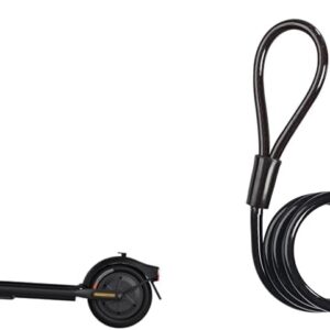 Segway-Ninebot F2 PRO D, E Scooter with Road Legal for Adults & Master Lock Cable Lock with Key, 1m, Ideal for Scooter, Bike, Stroller, Sports Equipment