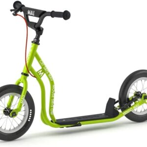 Yedoo Mau Children’s Scooter – for Children from 4 Years, from 100 cm Height, with Pneumatic Tyres 12/12 – for Girls and Boys, Height Adjustable with Stand and Reflective Elements
