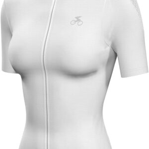 Women’s Long Sleeve Cycling Jersey Breathable Road Bike Jersey Highly Elastic Bicycle Clothing with 3 Back Pockets