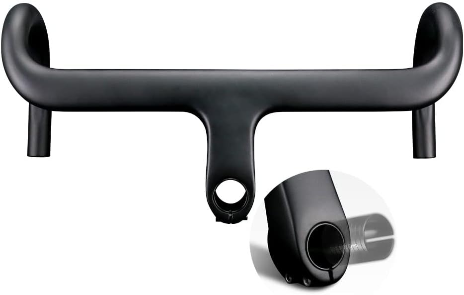 Alfa Pasca Road Bike Handlebar 1-1/4 Inch Handlebar Road Bike Carbon UD Matte Aero Handlebar Road Bike 1-1/8 Inch Drop Bar Integrated 400/420/440 mm