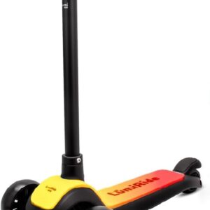 Lumi Ride Children’s Scooter 3 Wheels Balance LED 3+, Foldable, Height-Adjustable Handlebar, Foot Brake, Non-Slip Footboard, Removable Handlebar