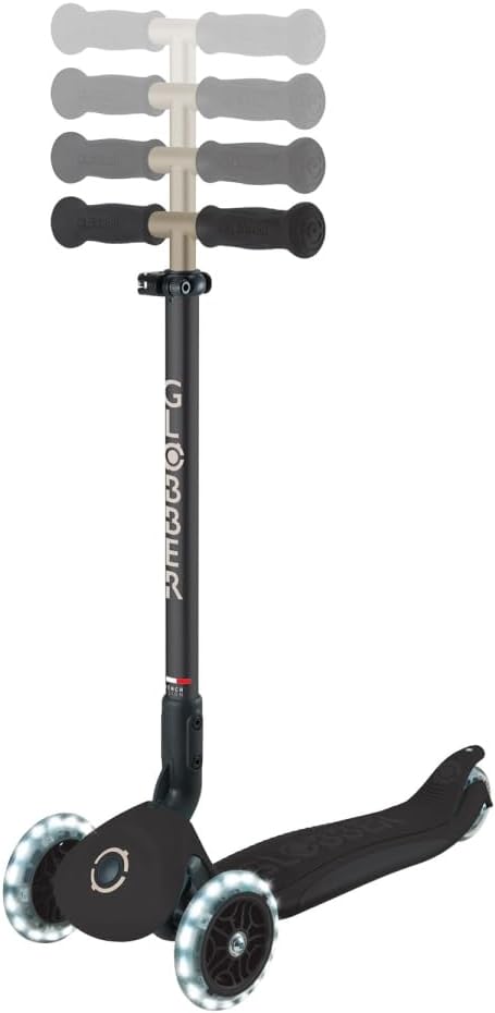 GLOBBER GO-UP Deluxe Lights 360 – 3 in 1 Aufsitzrad, Laufrad, Scooter, 120/80mm, 3-rädrig, verstellbar, LED-Rollen – Bild 6