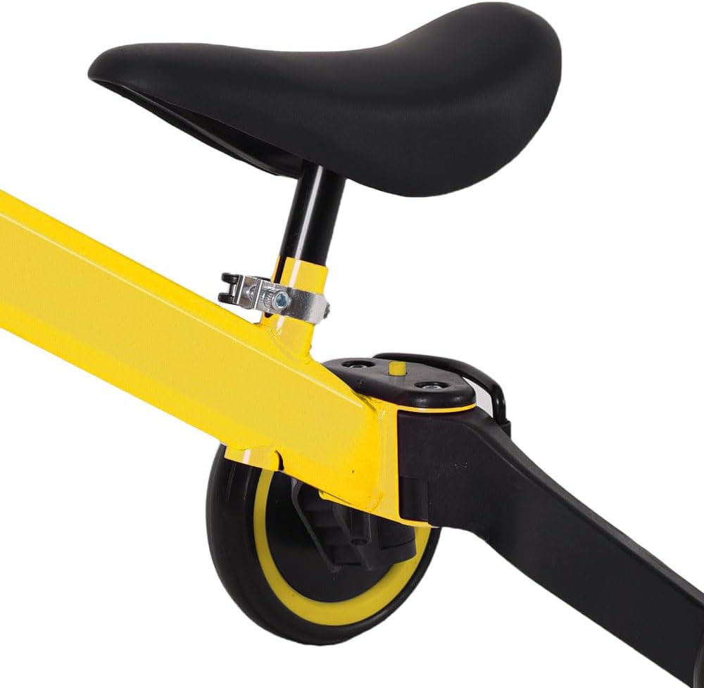 HUOLE 2-in-1 Children's Tricycle & Balance Bike with Adjustable Seat and Handlebar, Children's Tricycle with Removable Pedals, for Children from 1-3 Years Old-2 in 1 (Yellow) – Bild 4